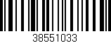 Código de barras (EAN, GTIN, SKU, ISBN): '38551033'