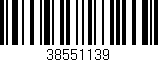 Código de barras (EAN, GTIN, SKU, ISBN): '38551139'