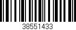 Código de barras (EAN, GTIN, SKU, ISBN): '38551433'