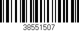 Código de barras (EAN, GTIN, SKU, ISBN): '38551507'