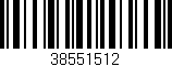 Código de barras (EAN, GTIN, SKU, ISBN): '38551512'