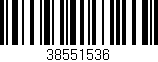 Código de barras (EAN, GTIN, SKU, ISBN): '38551536'