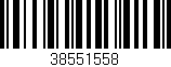 Código de barras (EAN, GTIN, SKU, ISBN): '38551558'