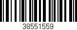 Código de barras (EAN, GTIN, SKU, ISBN): '38551559'