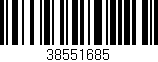Código de barras (EAN, GTIN, SKU, ISBN): '38551685'