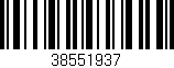 Código de barras (EAN, GTIN, SKU, ISBN): '38551937'