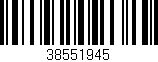 Código de barras (EAN, GTIN, SKU, ISBN): '38551945'