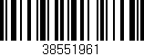 Código de barras (EAN, GTIN, SKU, ISBN): '38551961'
