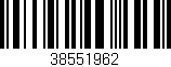 Código de barras (EAN, GTIN, SKU, ISBN): '38551962'