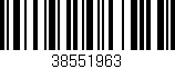 Código de barras (EAN, GTIN, SKU, ISBN): '38551963'