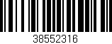Código de barras (EAN, GTIN, SKU, ISBN): '38552316'