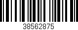 Código de barras (EAN, GTIN, SKU, ISBN): '38562875'