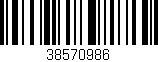 Código de barras (EAN, GTIN, SKU, ISBN): '38570986'