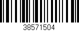 Código de barras (EAN, GTIN, SKU, ISBN): '38571504'