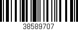 Código de barras (EAN, GTIN, SKU, ISBN): '38589707'