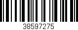 Código de barras (EAN, GTIN, SKU, ISBN): '38597275'