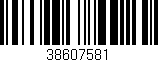 Código de barras (EAN, GTIN, SKU, ISBN): '38607581'