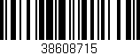 Código de barras (EAN, GTIN, SKU, ISBN): '38608715'