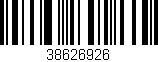 Código de barras (EAN, GTIN, SKU, ISBN): '38626926'