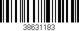 Código de barras (EAN, GTIN, SKU, ISBN): '38631183'