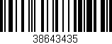 Código de barras (EAN, GTIN, SKU, ISBN): '38643435'
