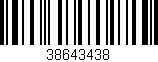 Código de barras (EAN, GTIN, SKU, ISBN): '38643438'
