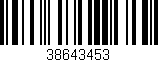 Código de barras (EAN, GTIN, SKU, ISBN): '38643453'