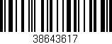 Código de barras (EAN, GTIN, SKU, ISBN): '38643617'