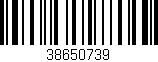 Código de barras (EAN, GTIN, SKU, ISBN): '38650739'