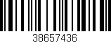 Código de barras (EAN, GTIN, SKU, ISBN): '38657436'