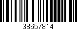Código de barras (EAN, GTIN, SKU, ISBN): '38657814'