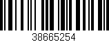 Código de barras (EAN, GTIN, SKU, ISBN): '38665254'