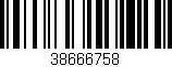 Código de barras (EAN, GTIN, SKU, ISBN): '38666758'