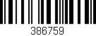 Código de barras (EAN, GTIN, SKU, ISBN): '386759'
