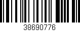 Código de barras (EAN, GTIN, SKU, ISBN): '38690776'