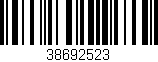 Código de barras (EAN, GTIN, SKU, ISBN): '38692523'