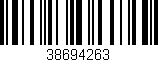 Código de barras (EAN, GTIN, SKU, ISBN): '38694263'
