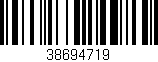 Código de barras (EAN, GTIN, SKU, ISBN): '38694719'