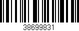 Código de barras (EAN, GTIN, SKU, ISBN): '38699831'