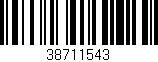 Código de barras (EAN, GTIN, SKU, ISBN): '38711543'