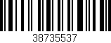 Código de barras (EAN, GTIN, SKU, ISBN): '38735537'