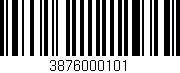 Código de barras (EAN, GTIN, SKU, ISBN): '3876000101'