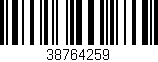 Código de barras (EAN, GTIN, SKU, ISBN): '38764259'