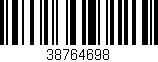 Código de barras (EAN, GTIN, SKU, ISBN): '38764698'