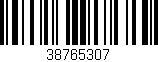Código de barras (EAN, GTIN, SKU, ISBN): '38765307'