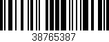 Código de barras (EAN, GTIN, SKU, ISBN): '38765387'
