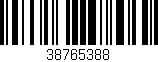 Código de barras (EAN, GTIN, SKU, ISBN): '38765388'
