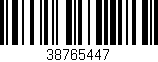 Código de barras (EAN, GTIN, SKU, ISBN): '38765447'