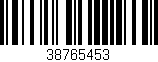 Código de barras (EAN, GTIN, SKU, ISBN): '38765453'