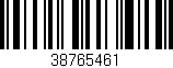 Código de barras (EAN, GTIN, SKU, ISBN): '38765461'